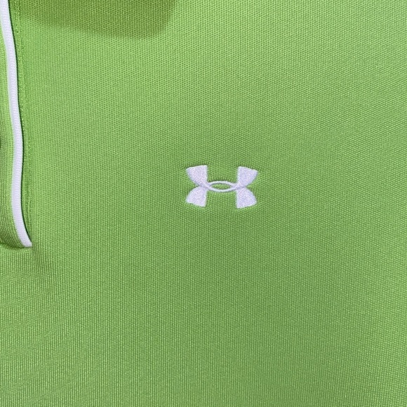 Under Armour | Woman’s Collared Lime Green Polo Tee - Size Small - Picture 6 of 12